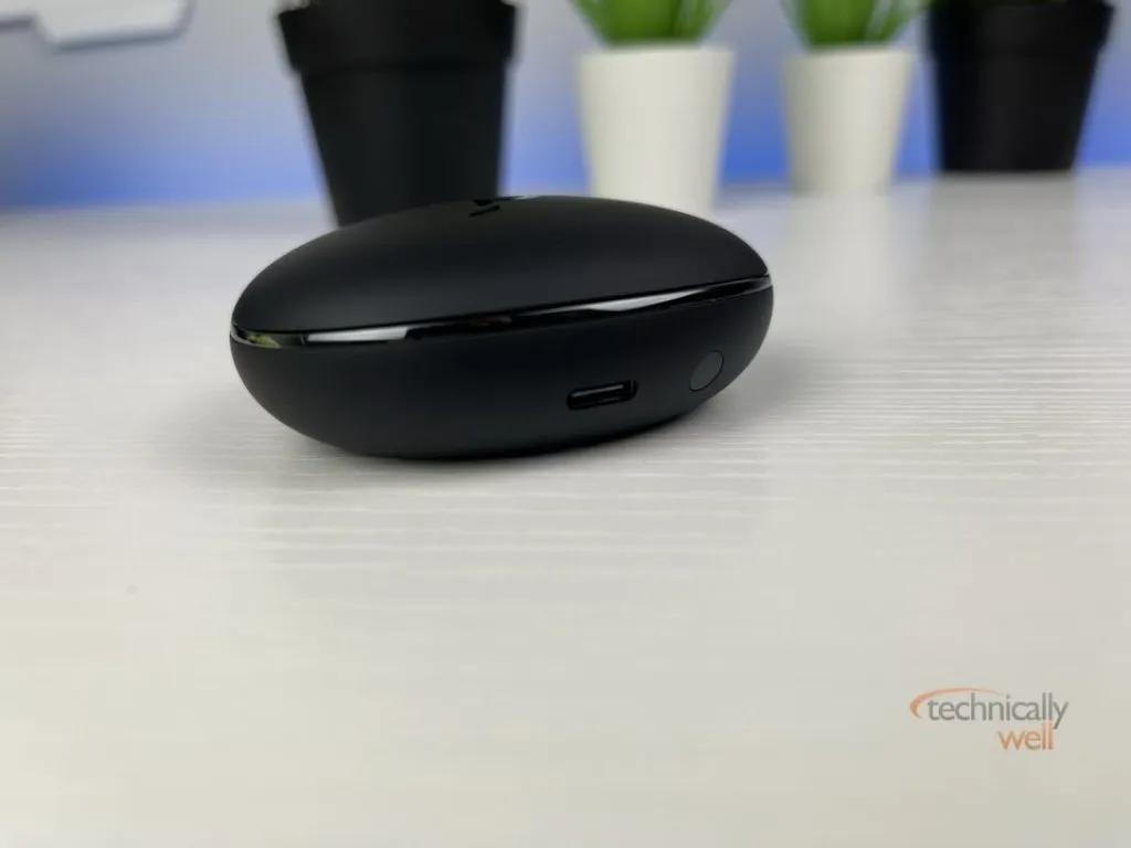 Charging port on the back of the case