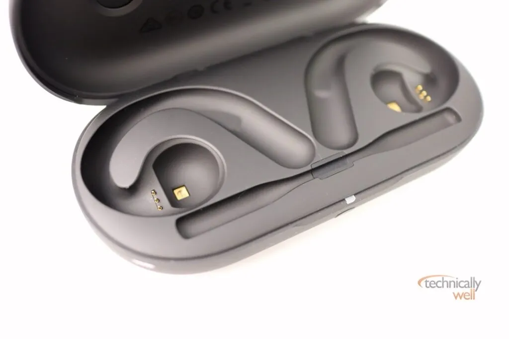 Close up of the EMEET AirFlow's case, showing the UV-C LED modules