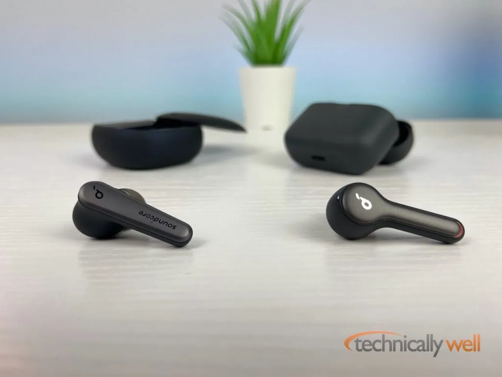 Liberty Air 2 Pro (left) and the previous gen Liberty Air 2 (right)