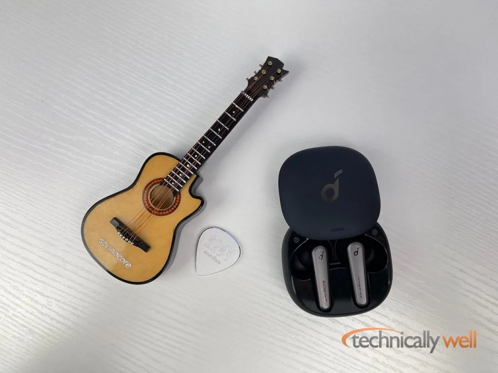 Liberty Air 2 Pro inside their charging case